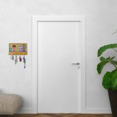 Veraart Işıklı Dekoratif Şehir Temalı Ahşap Organizer Anahtar Askılığı - 4