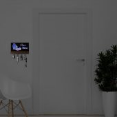 Veraart Işıklı Kişiselleştirilebilir Dekoratif Çiçek Temalı Ahşap Organizer Anahtar Askılığı - 5