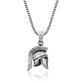 Lucky Life 925 Ayar Gumuss Şovalye Miğfer Kolye - 1