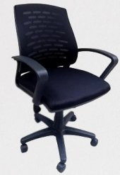 Çalışma İTFY Koltuk 90162 Geniş Oturum Kolçaklı Amortisör Tekerlek Klimatik Sırt - 4