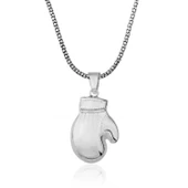 Lucky Life 925 Ayar Gumuss Boks Eldiveni Erkek Kolye - 1