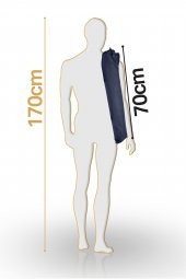 Exent 50x70 cm Kamp Masası Katlanabilir Masa, Piknik Bahçe Balkon Plaj Masası, Taşıma Çantalı Masa-LACİVERT thumbnail 5