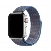 E2M APPLE WATCH 42-44M-45-49M KRD-03 HASIR KANVAS MAVİ K - 1