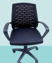 Çalışma Koltuk 90163 Amortisörlü Tekerlek Geniş Otr Kolçak Klimatik Sırt Siyah - 4