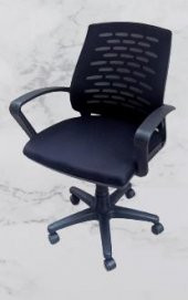 Çalışma Koltuk 90163 Amortisörlü Tekerlek Geniş Otr Kolçak Klimatik Sırt Siyah - 7