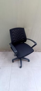 Çalışma Koltuk 90163 Amortisörlü Tekerlek Geniş Otr Kolçak Klimatik Sırt Siyah - 8