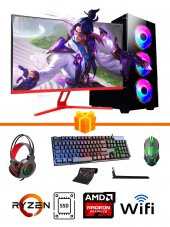 Ramtech Gaming RG505-078 R5 5500 32GB RAM 256GB SSD 1TB HDD RX550/4GB 27inç OYUNCU BİLGİSAYARI - 1
