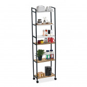 Weblonya Tekerlekli Mutfak Bangosu Çok Amaçlı Raf Dolap 5415 - 1