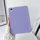 Apple iPad Air 11inç M2/M3 Air 4/5.Nesil 10.9 Kılıf Esnek Silikon Kalem Bölmeli Arka Rubber Kapak thumbnail 8