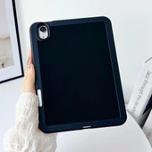 Apple iPad Air 11inç M2/M3 Air 4/5.Nesil 10.9 Kılıf Esnek Silikon Kalem Bölmeli Arka Rubber Kapak thumbnail 2