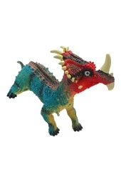 Detaylı Tasarım, Sesli Özellik: Büyük Boy 45cm. Styracosaurus Oyuncakla Eğlence Katlanıyor - 2