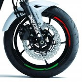Italy Design Yeşil Beyaz Kırmızı İtalyan Jant Şeridi Sticker Çınar Extreme - 3
