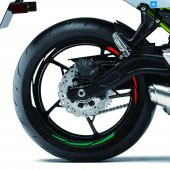 Italy Design Yeşil Beyaz Kırmızı İtalyan Jant Şeridi Sticker Çınar Extreme - 4