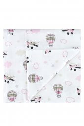 100 Organik Pamuk Müslin Bebek Battaniyesi+4lü Ağız Bezi - 2