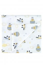 100 Organik Pamuk Çok Amaçlı Müslin Bebek Battaniyesi - 1