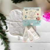 Mixibaby 4lü Organik Çift Kat Dikimli Özel Kroşeta Dikişli 22*22 Cm Büyük Boy Bebek Ağız Mendili - 1