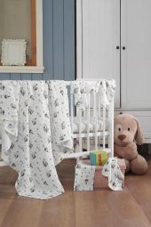 Müslin Bebek Battaniye + Ağız Bezi (4 Lü) 120*120, Sarı, Ruyan - 2