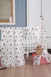 Müslin Bebek Battaniye + Ağız Bezi (4 Lü) 120*120, Kırmızı, Ruyan - 1