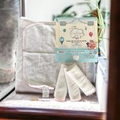 Mixibaby 4lü Organik Çift Kat Dikimli Özel Kroşeta Dikişli 22*22 Cm Büyük Boy Bebek Ağız Mendili - 2