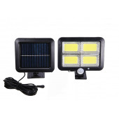 F128 Cob Led Güneş Enerjili 3 Mod Sensörlü 5 Metre Kablolu Kaliteli Sensörlü Solar Sokak Lambası thumbnail 6