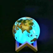 3D Dünya Led Lamba - 4