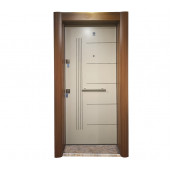 TEZ-3651 Ahşap Kaplama Düz Model Çelik Kapı - 1