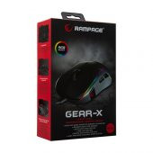 Rampage SMX-R115 GEAR-X 6400dpi Hareketli RGB Işıklı 9 Adet Makro Tuşlu Gaming Oyuncu Mouse - 2