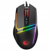 Rampage SMX-R76 BOLT Usb Siyah RGB Ledli 10000 dpi Gaming Oyuncu Mouse - 1