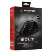 Rampage SMX-R76 BOLT Usb Siyah RGB Ledli 10000 dpi Gaming Oyuncu Mouse - 2