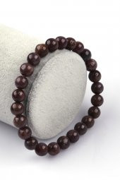 Azurit Doğal Taş 10 mm Küre Kesim Bileklik thumbnail 1