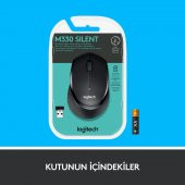 Logitech M330 Silent Sessiz Plus Kablosuz Black Siyah Mouse - 3