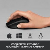 Logitech M330 Silent Sessiz Plus Kablosuz Black Siyah Mouse - 6