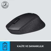 Logitech M330 Silent Sessiz Plus Kablosuz Black Siyah Mouse - 7