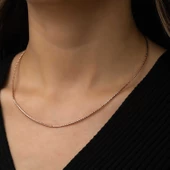 Lucky Life 925 Ayar Gumuss  Omega Choker Zincir - 3