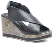 VENÜS 2015713Y DOLGU TOPUK DERİ GENÇ KADIN SANDALET - 1