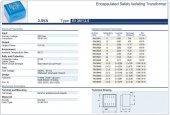 Trafo El-Kom 3,5VA 0-7,5V mavi RN138422  467mA - 2