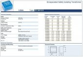 Trafo El-Kom 3,5VA 2x9V mavi RN138443  2x194mA - 2