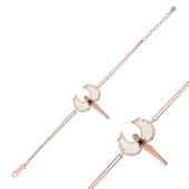 Lucky Life 925 Ayar Gumuss Rose Su Perisi Bileklik - 1