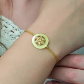 Lucky Life 925 Ayar Gumuss Gold Kar Tanesi Bayan Bileklik - 2