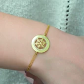 Lucky Life 925 Ayar Gumuss Gold Kar Tanesi Bayan Bileklik - 3