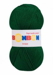 Bonbon Kristal El Örgü İpi  | Yeşil 98596 - 1