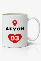 Afyon Baskılı Kupa Bardak Baskılı Kahve Kupa Bardak - 1
