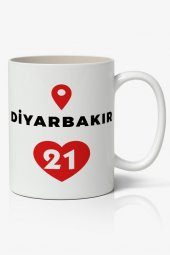 Diyarbakır Baskılı Kupa Bardak Baskılı Kahve Kupa Bardak - 1