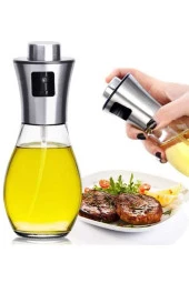 nefertiya Sprey Yağdanlık Cam Şişe 200 Ml Kolay Püskürtme Zeytinyağı Sprey Şişesi - 2