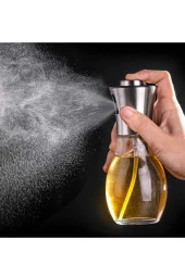 nefertiya Sprey Yağdanlık Cam Şişe 200 Ml Kolay Püskürtme Zeytinyağı Sprey Şişesi - 3