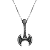 Lucky Life 925 Ayar Gumuss Balta Erkek Kolye - 1