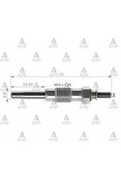 Sv001 Isıtma Kızdırma Bujisi Tata Mercedes Gx74 - 1