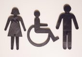 Wc Tuvalet İşaretleri (Man, Kadın, Minus) Plastik Aparat - 2