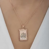 Lucky Life 925 Ayar Gumuss Rose Allah Yazılı Lucky Life Lucky Life Lucky Life Kadın Kolye - 3