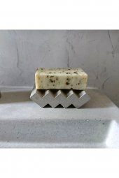 Dekoratif Sabunluk, Modern Sabunluk Altı Beton - Gri - 2